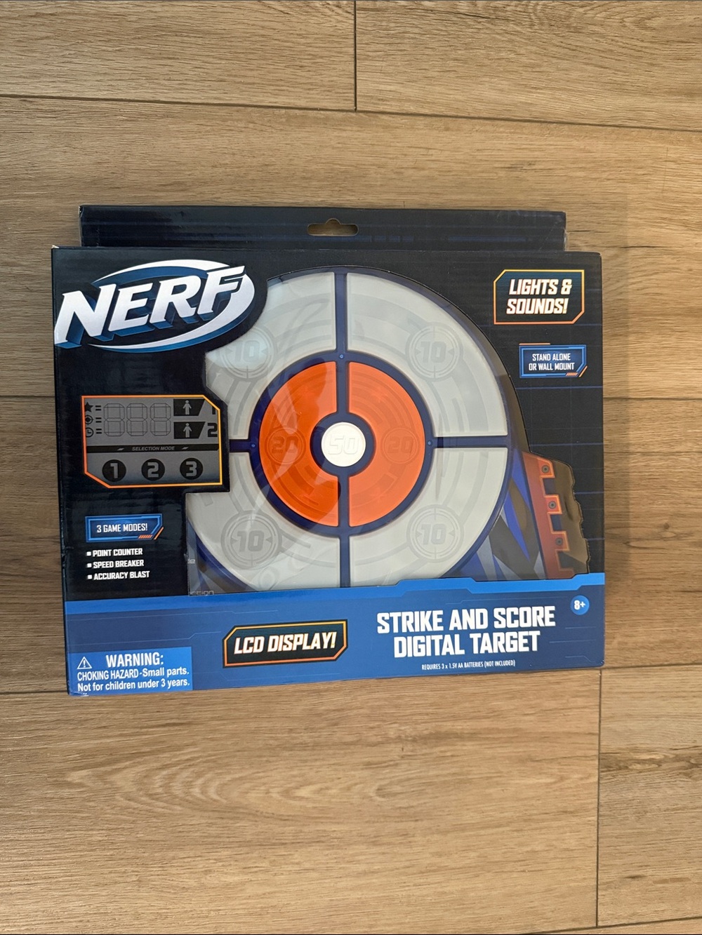 Nerf Orange, White & Blue Digital Strike Target